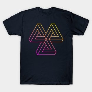 Impossible object (magenta to yellow gradient) T-Shirt